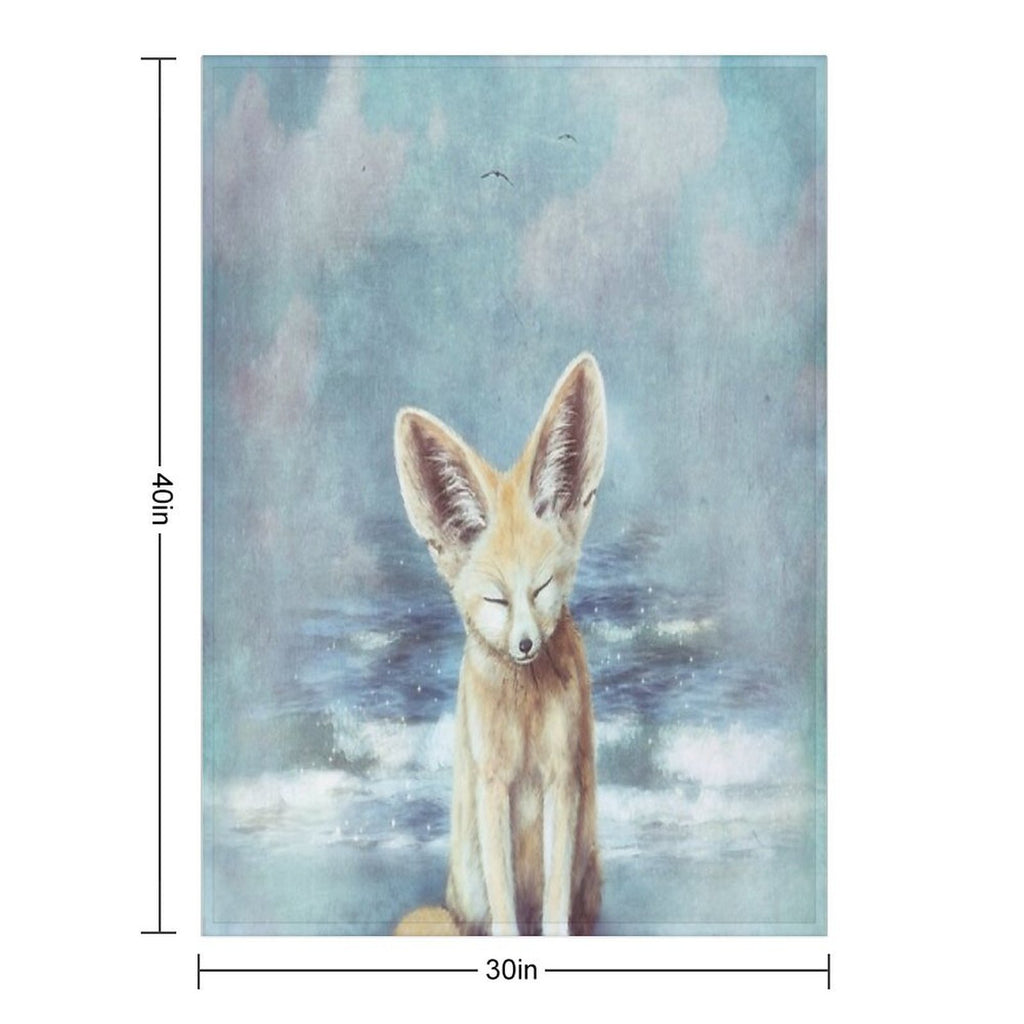 A Fennec's Dream Anti-pilling Throw Blanket