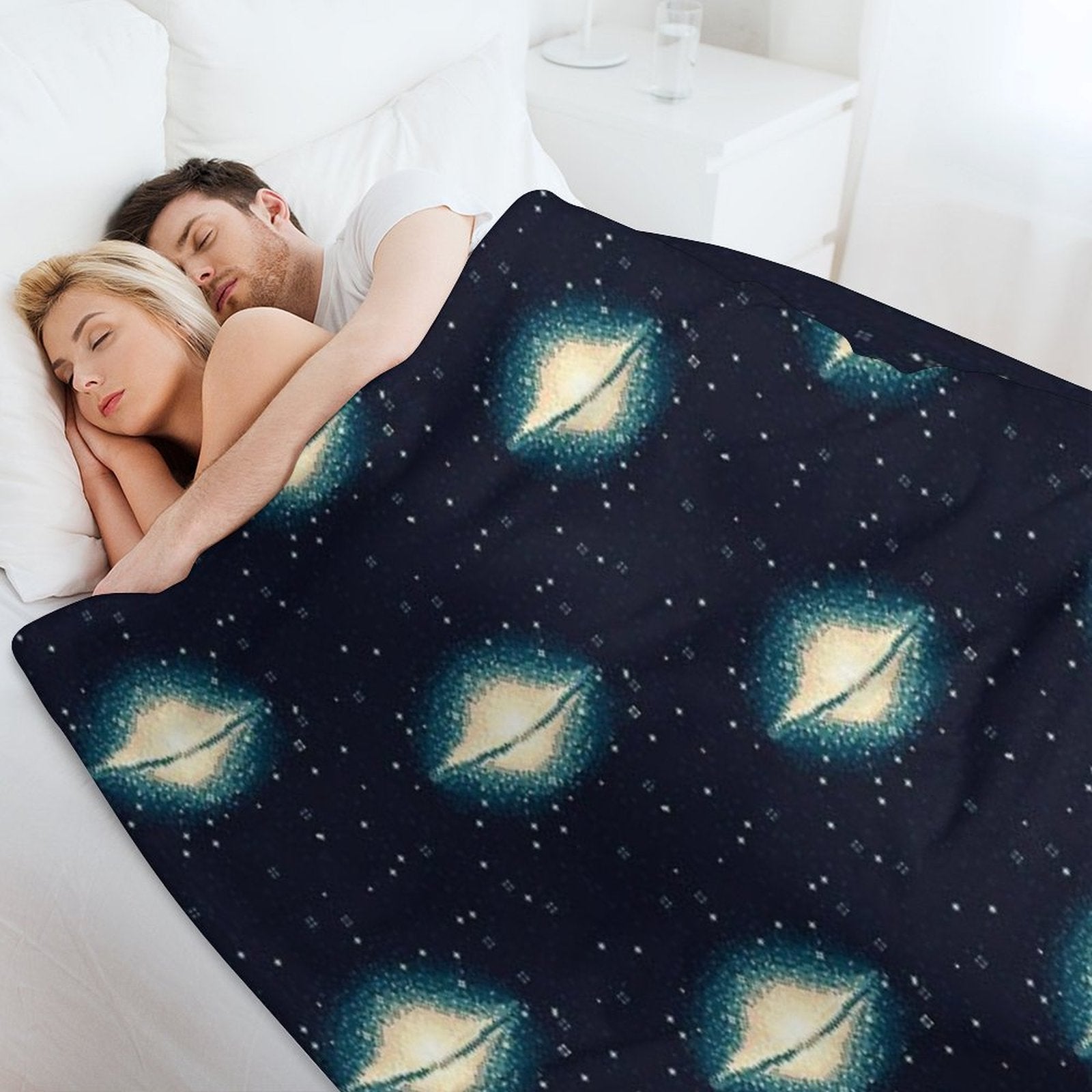 8bit Galaxy M104 Easy Care Throw Blanket