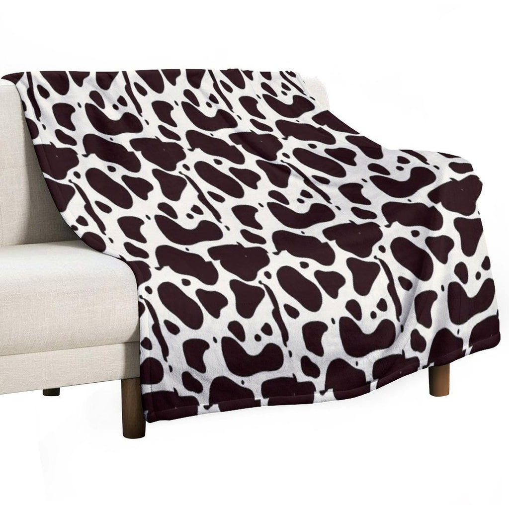 Cow Print Lightweight Throw Blanket