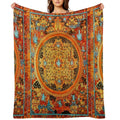 Buddhist Mandala Ashta Bhairava Thangka 45 Durable Throw Blanket