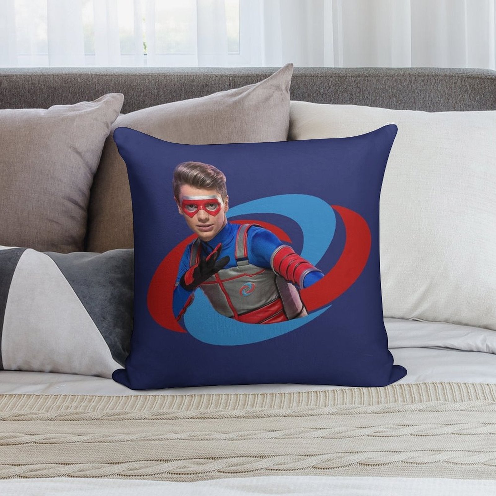 Kid Danger Logo 2.0 Soft High-Density Material Throw Pillow