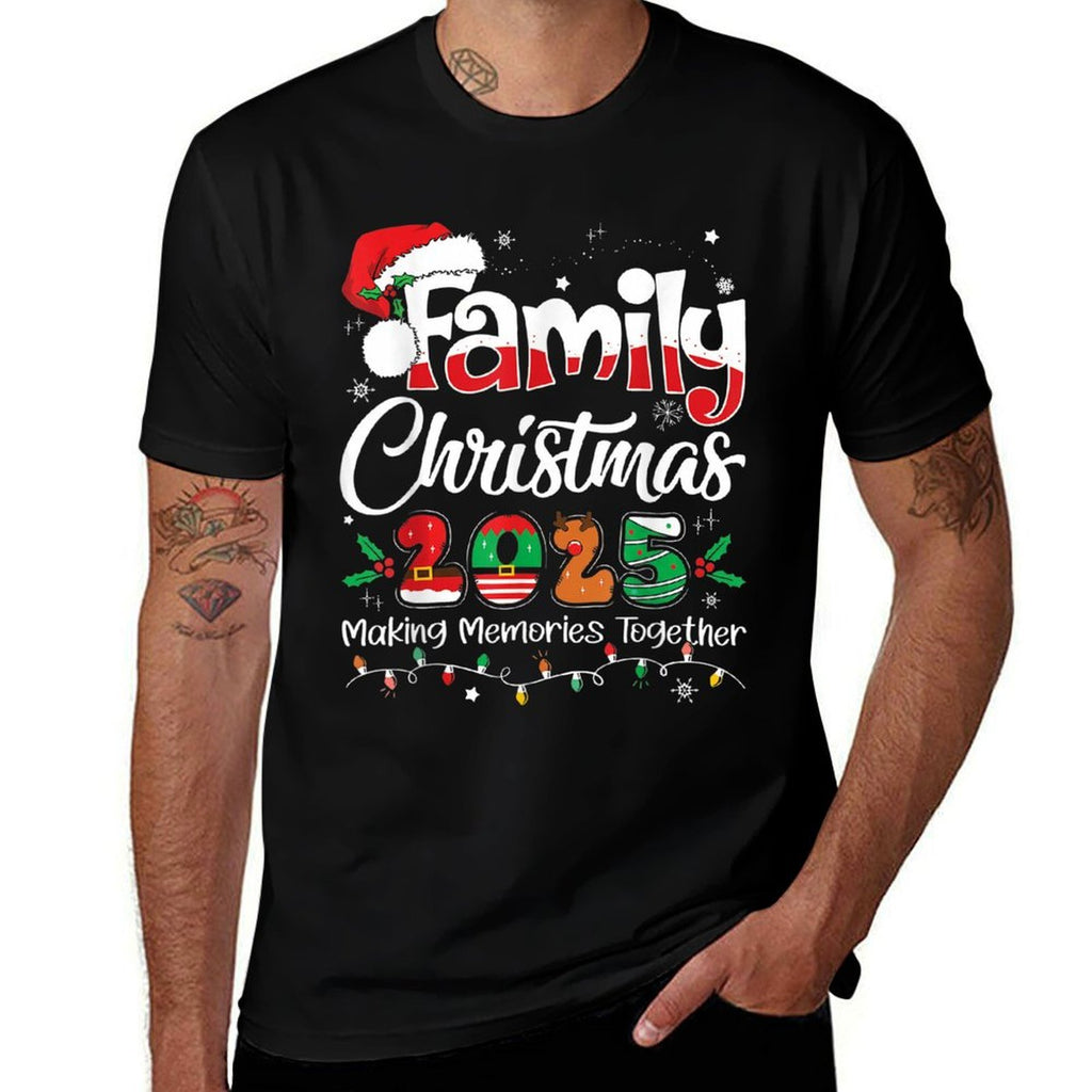 Family Christmas 2025 Matching Family Christmas Xmas  Tagless Design T-Shirt