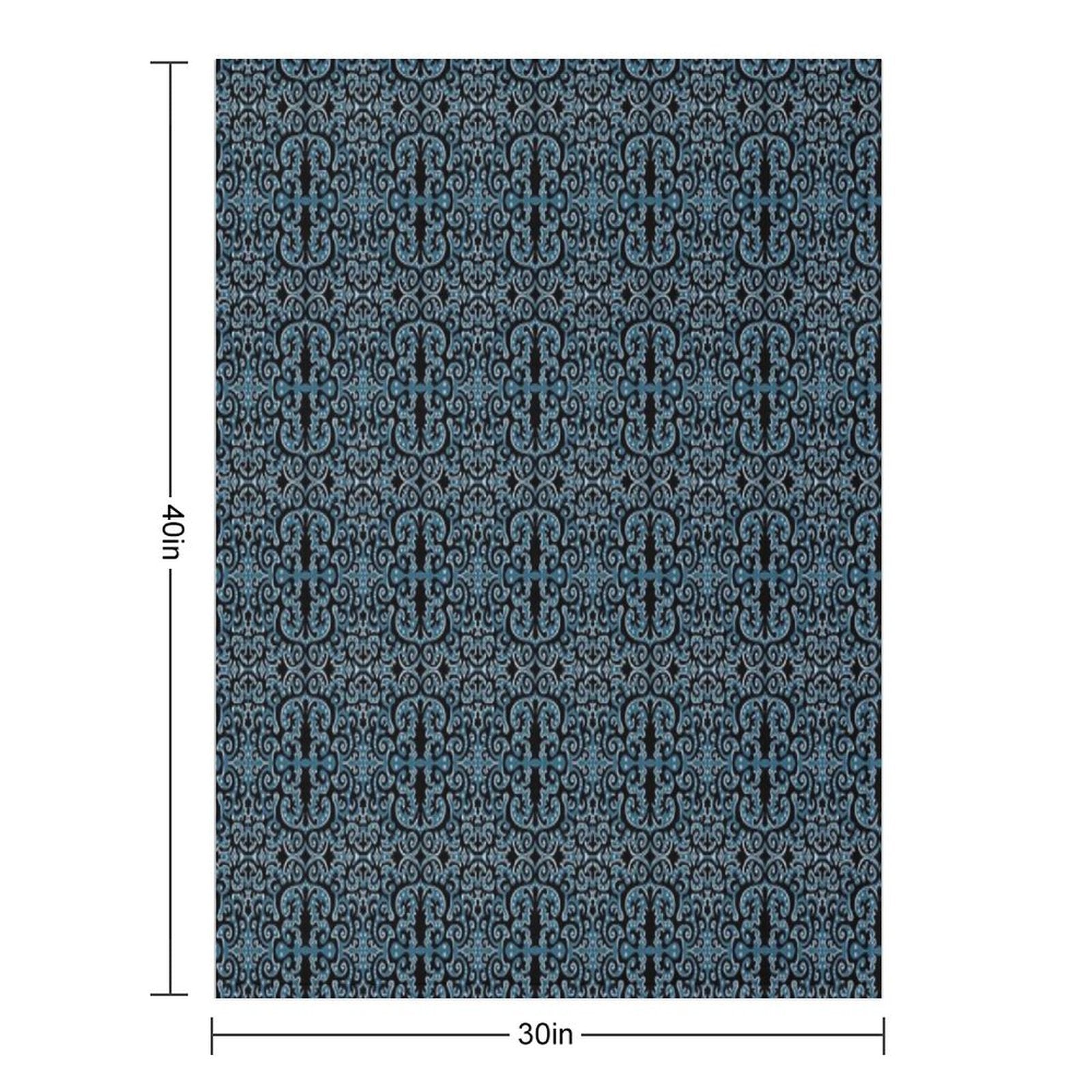 Pretty Paisley Teal Durable Throw Blanket