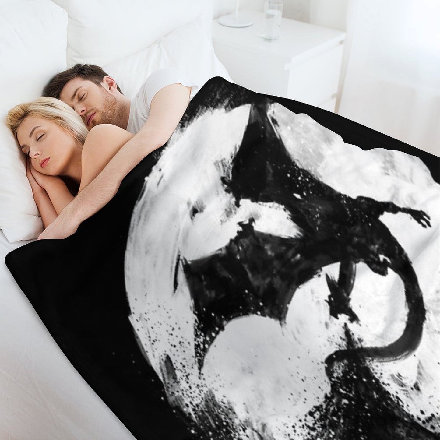 Midnight Desolation Easy Care Throw Blanket