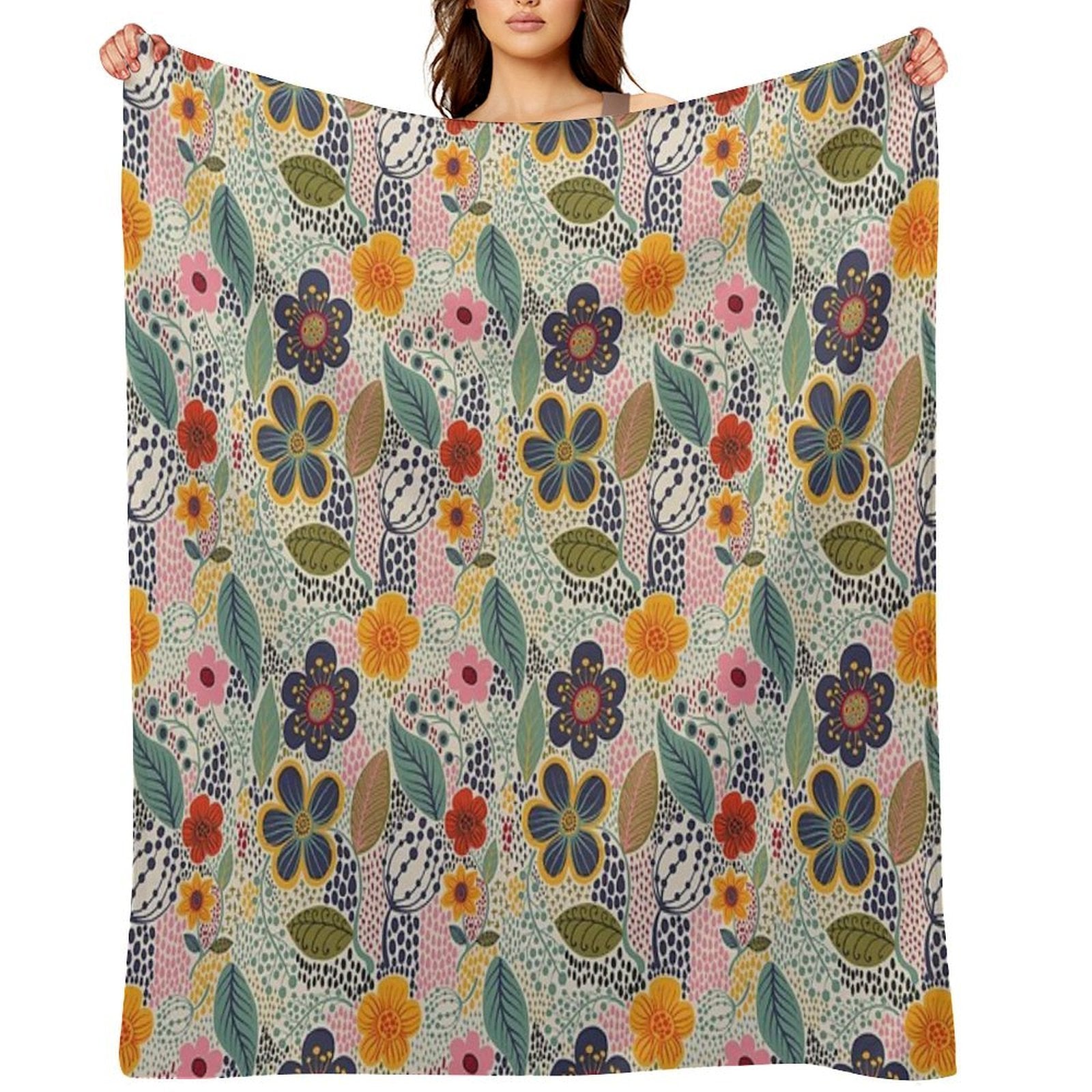 Secret Garden Travel-friendly Throw Blanket
