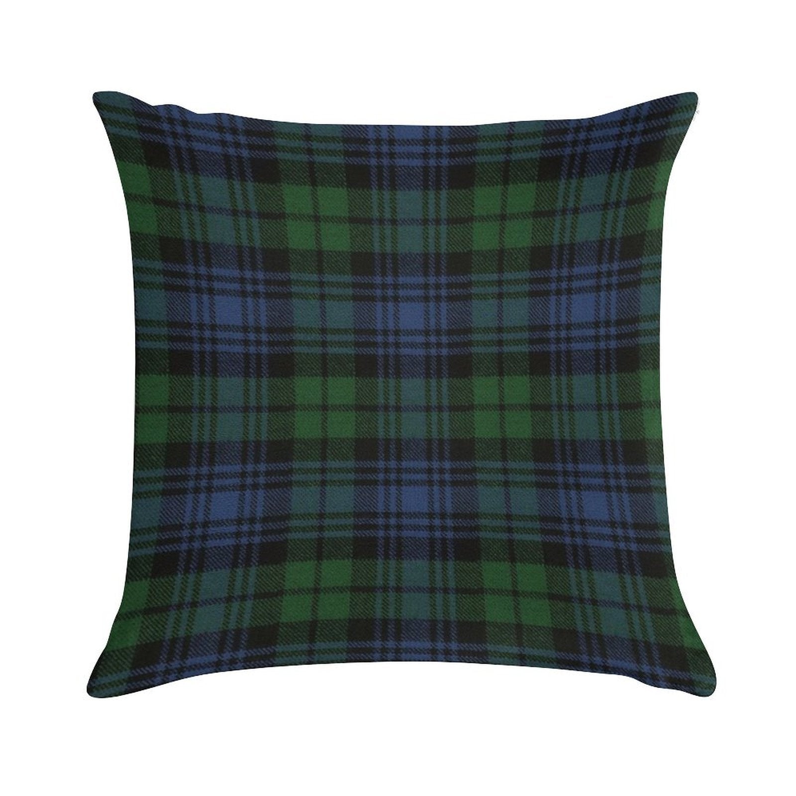 Black Watch Ancient  Original Scottish Tartan Soft High-Density Material Throw Pillow