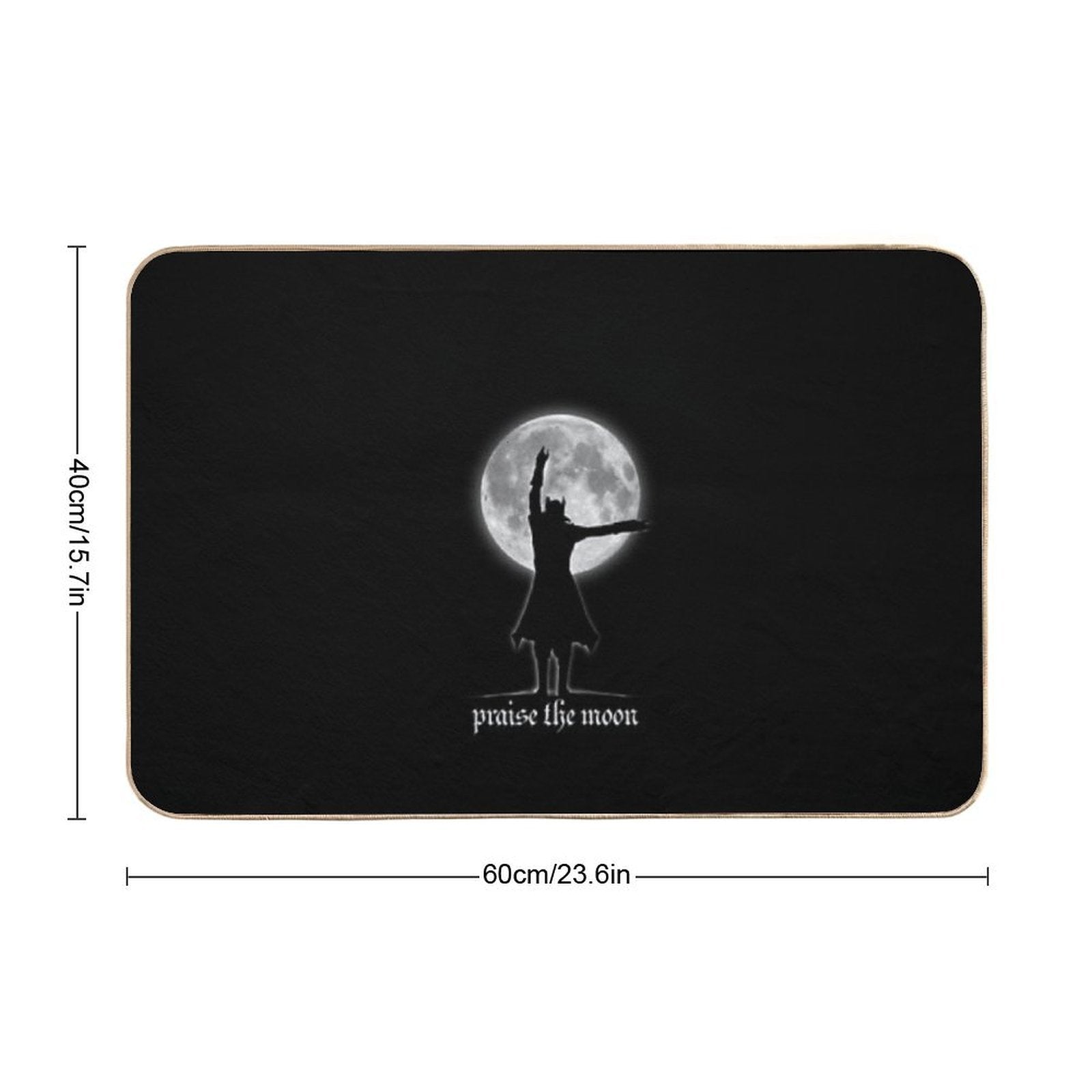 Praise The Moon  Slip-Resistant Bath Mat