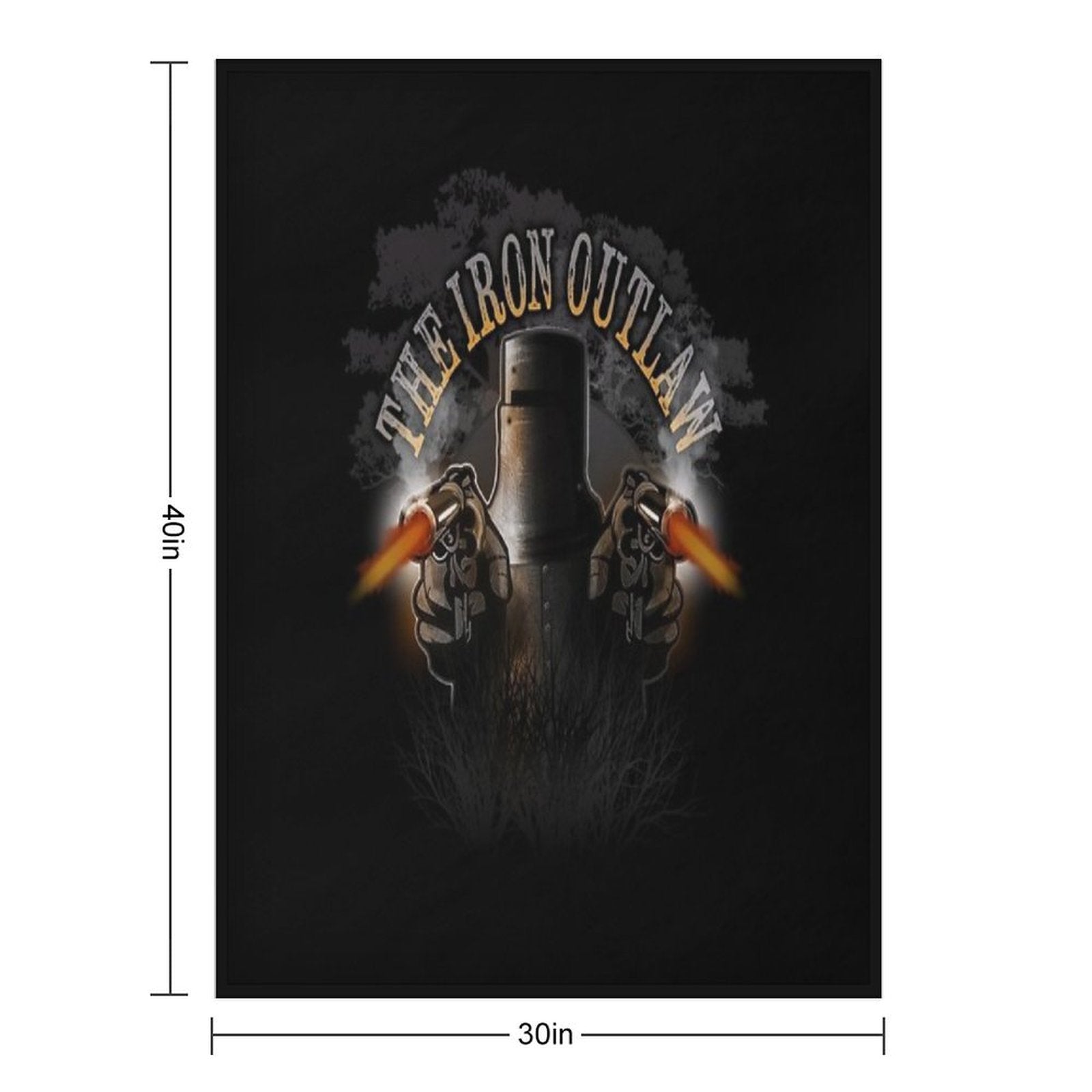 Ned Kelly Sustainable Throw Blanket