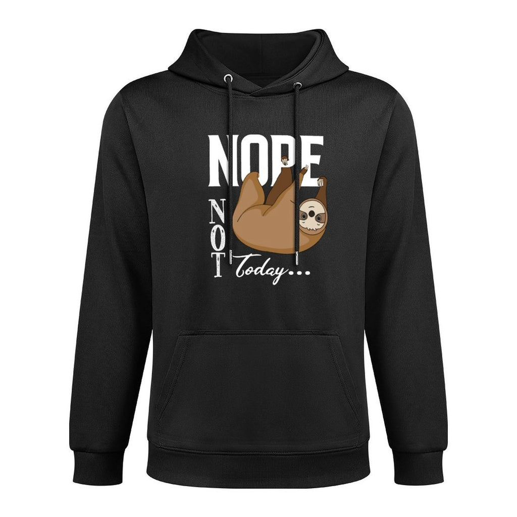 Nope T-shirt - Funny Nope Not Tshirt - Minimalist Sloth Nope Sweatshirt Breathable Fabric Hoodie