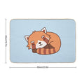 Cute Sleeping Red Panda  Long-Lasting Bath Mat