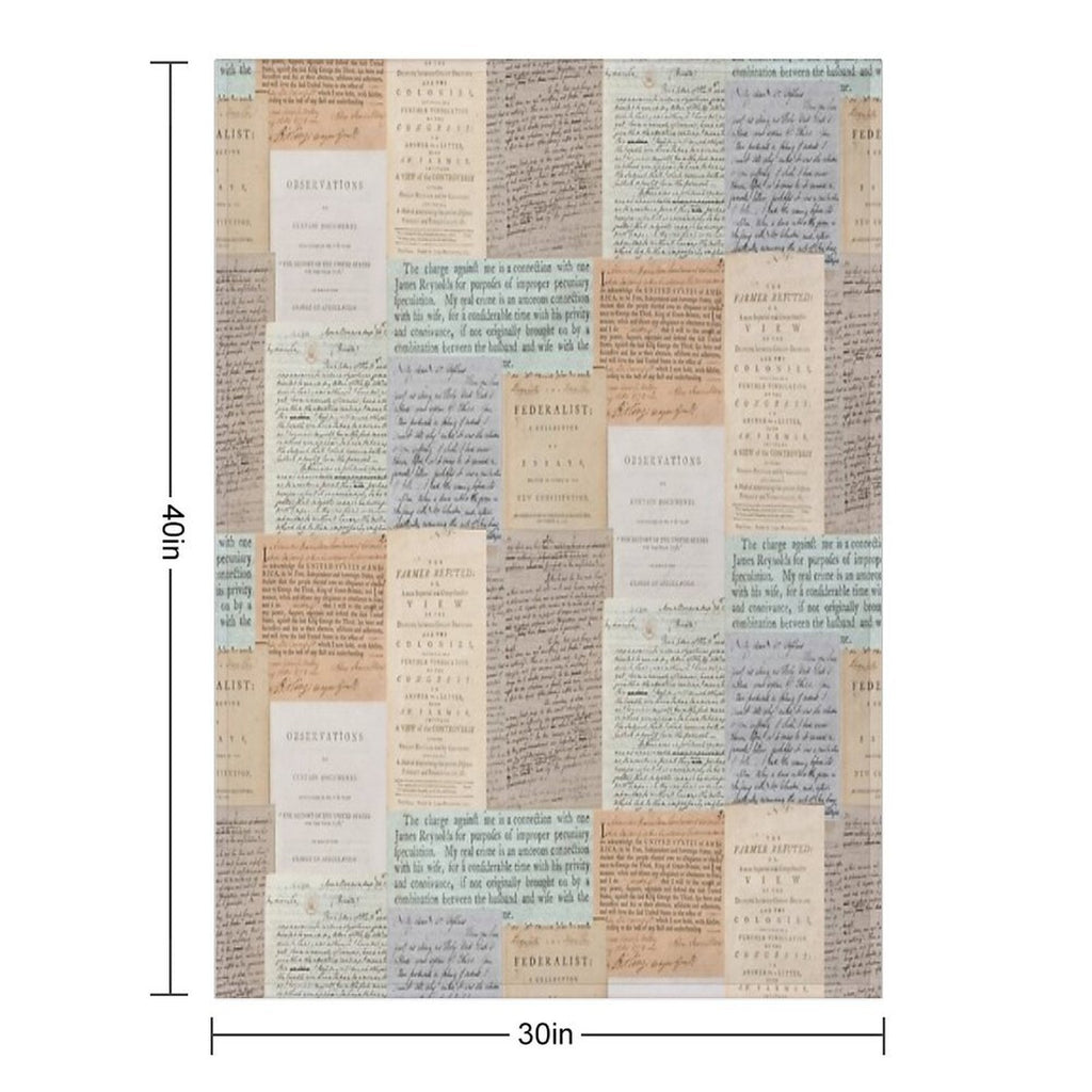 Alexander Hamilton Papers Collection All-season Throw Blanket