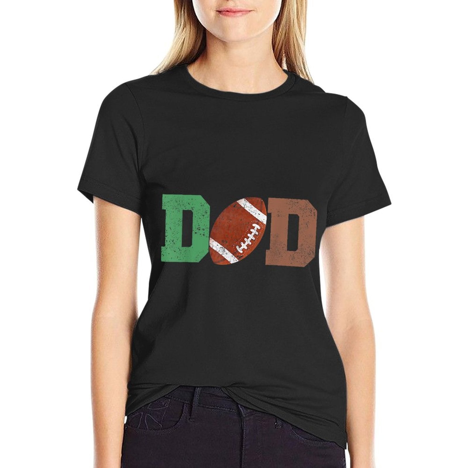 Dad of The 1 Year Old Football 1st Year Down Birthday Party Comfortable T-Shirt