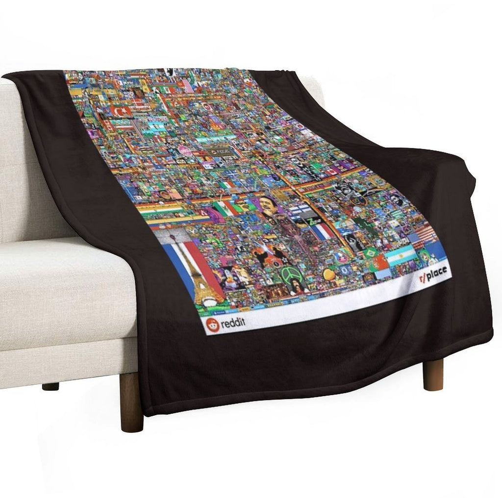 Rplace - Reddit Digital Art - 2022 Classic T-Shirt Sustainable Throw Blanket