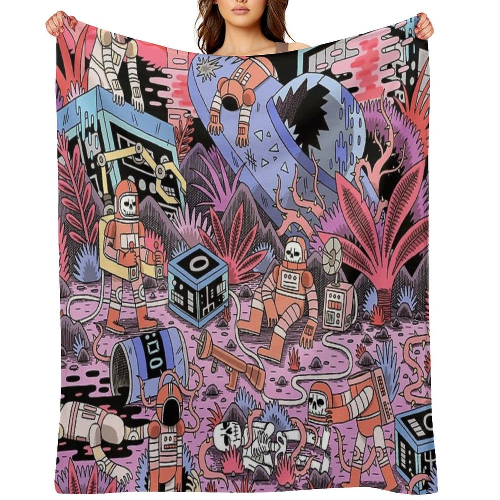 Chaos Lightweight Throw Blanket