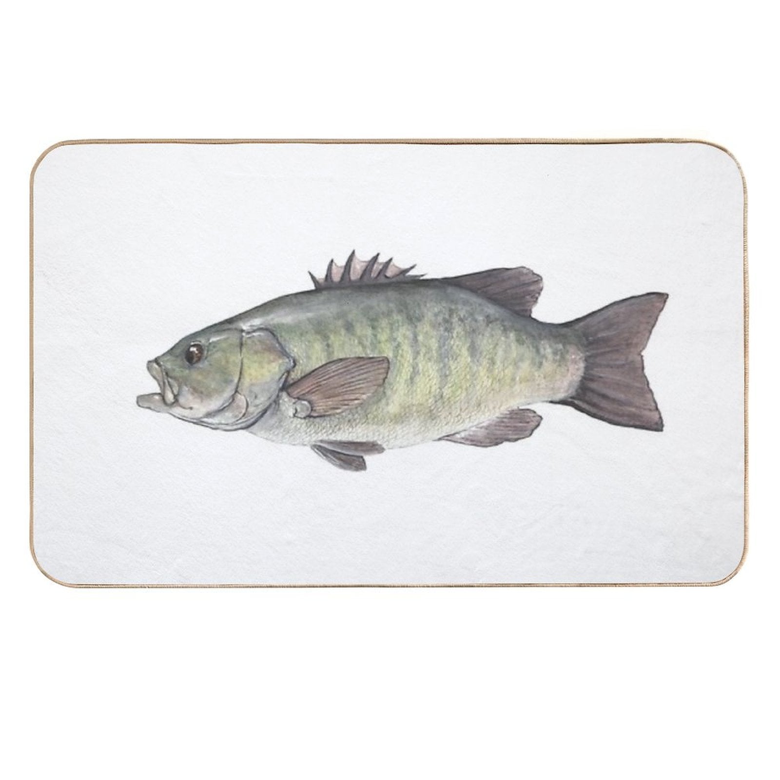 Smallmouth Bass  Easy To Clean Bath Mat