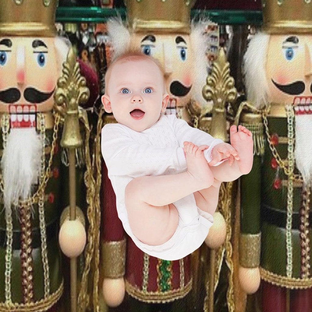Christmas Nutcracker Trio Wrinkle-free Throw Blanket