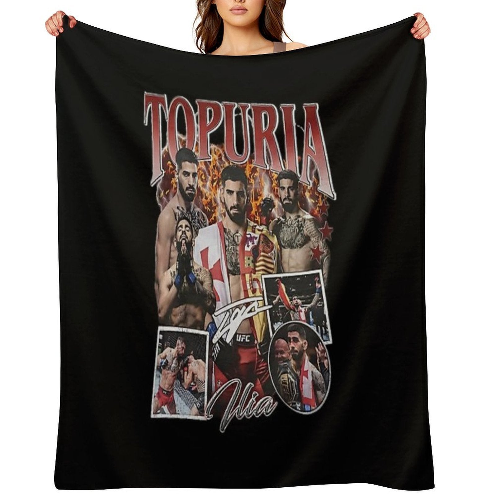 Ilia Topuria El Matador Signature Premium Throw Blanket