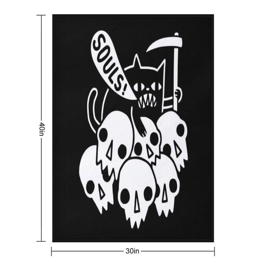 Cat Got Your Soul Multi-functional Throw Blanket