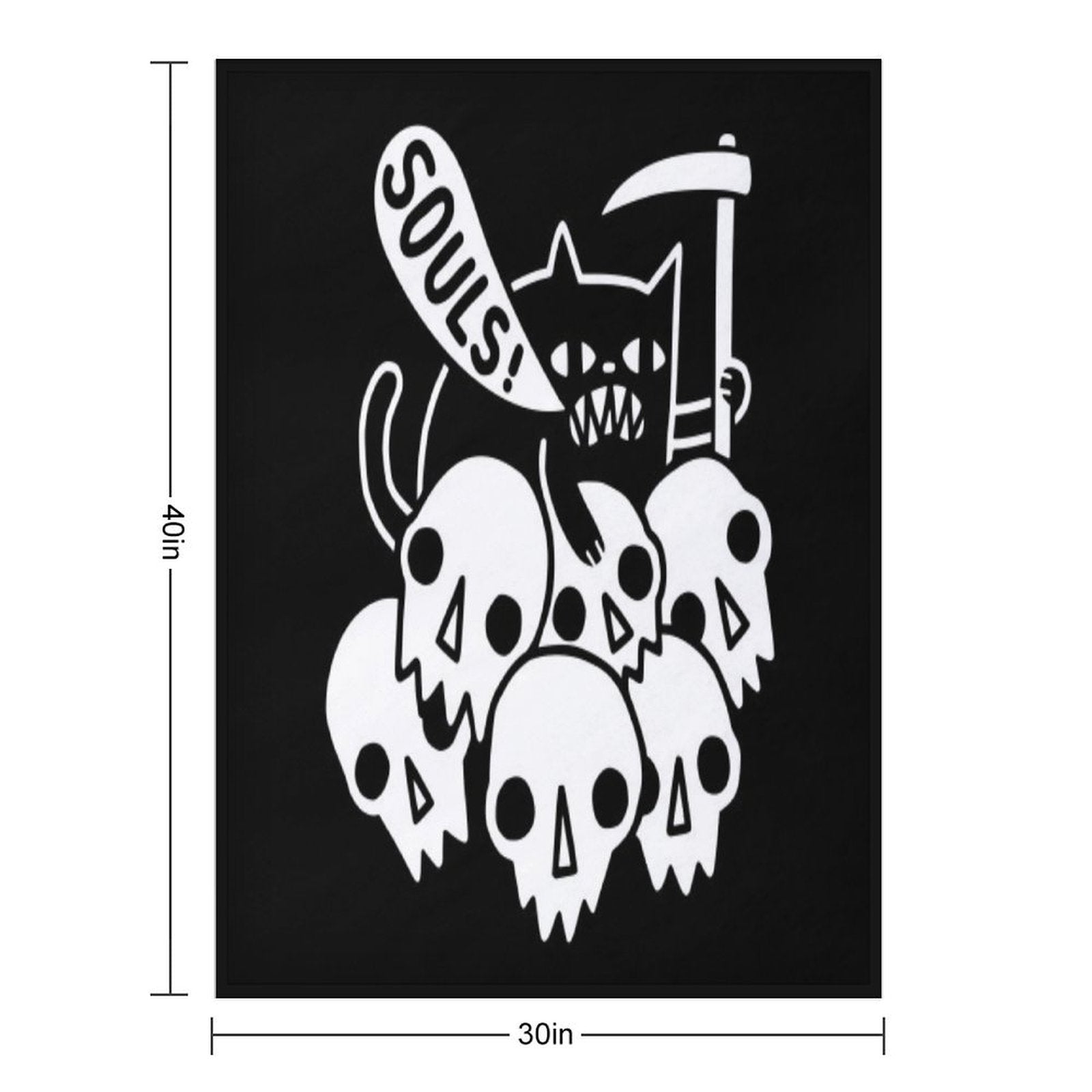 Cat Got Your Soul Multi-functional Throw Blanket