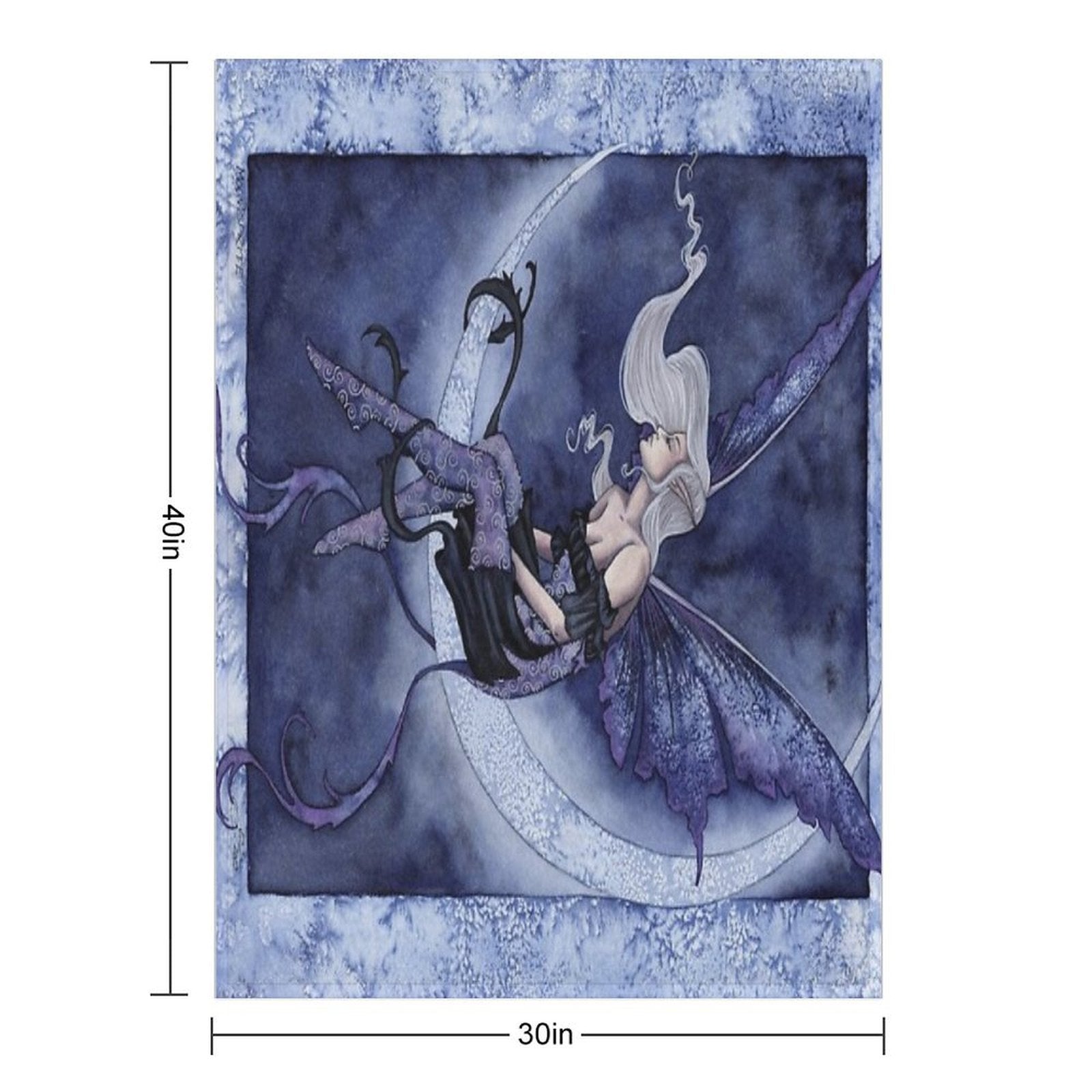 Moon Sprite Eco-conscious Throw Blanket