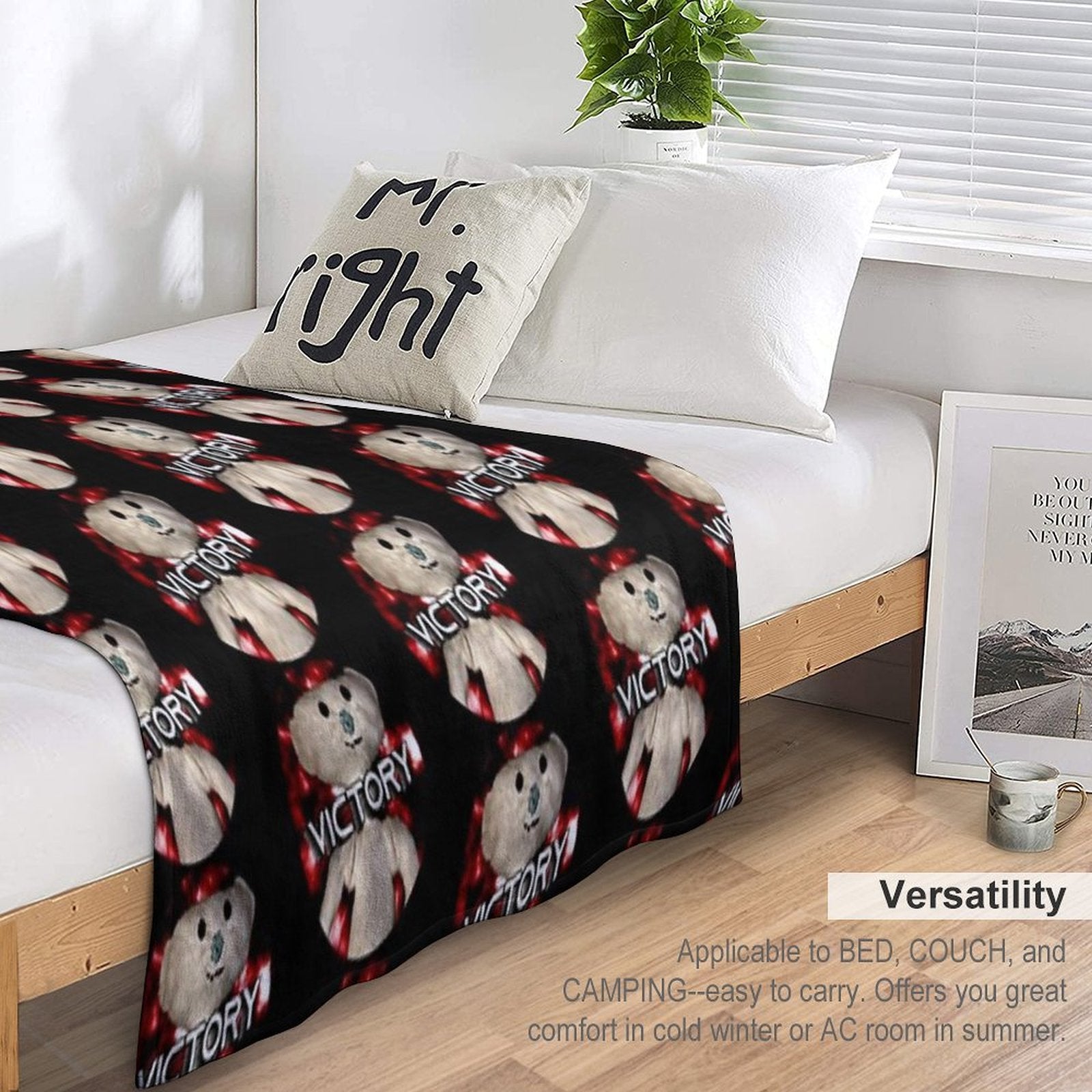 Bear (Alpha) Victory All-season Throw Blanket