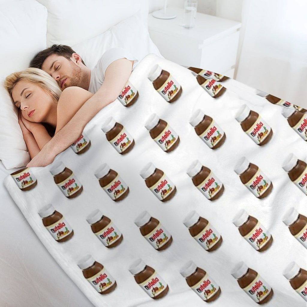 Real Nutella Easy Care Throw Blanket