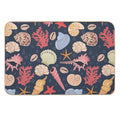Pattern with Sea Shells  Eco-Friendly Bath Mat