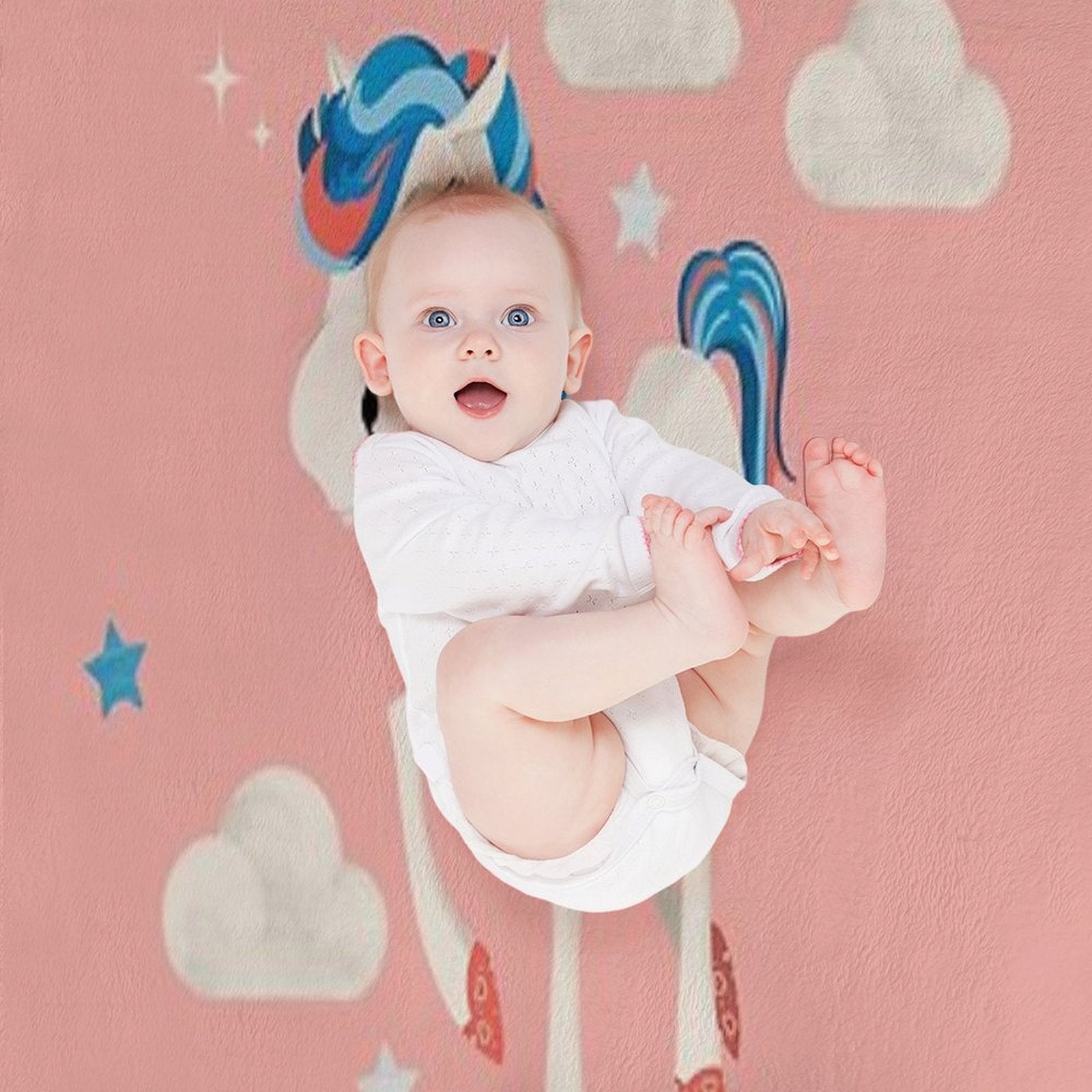 Cute Pony Travel-friendly Throw Blanket