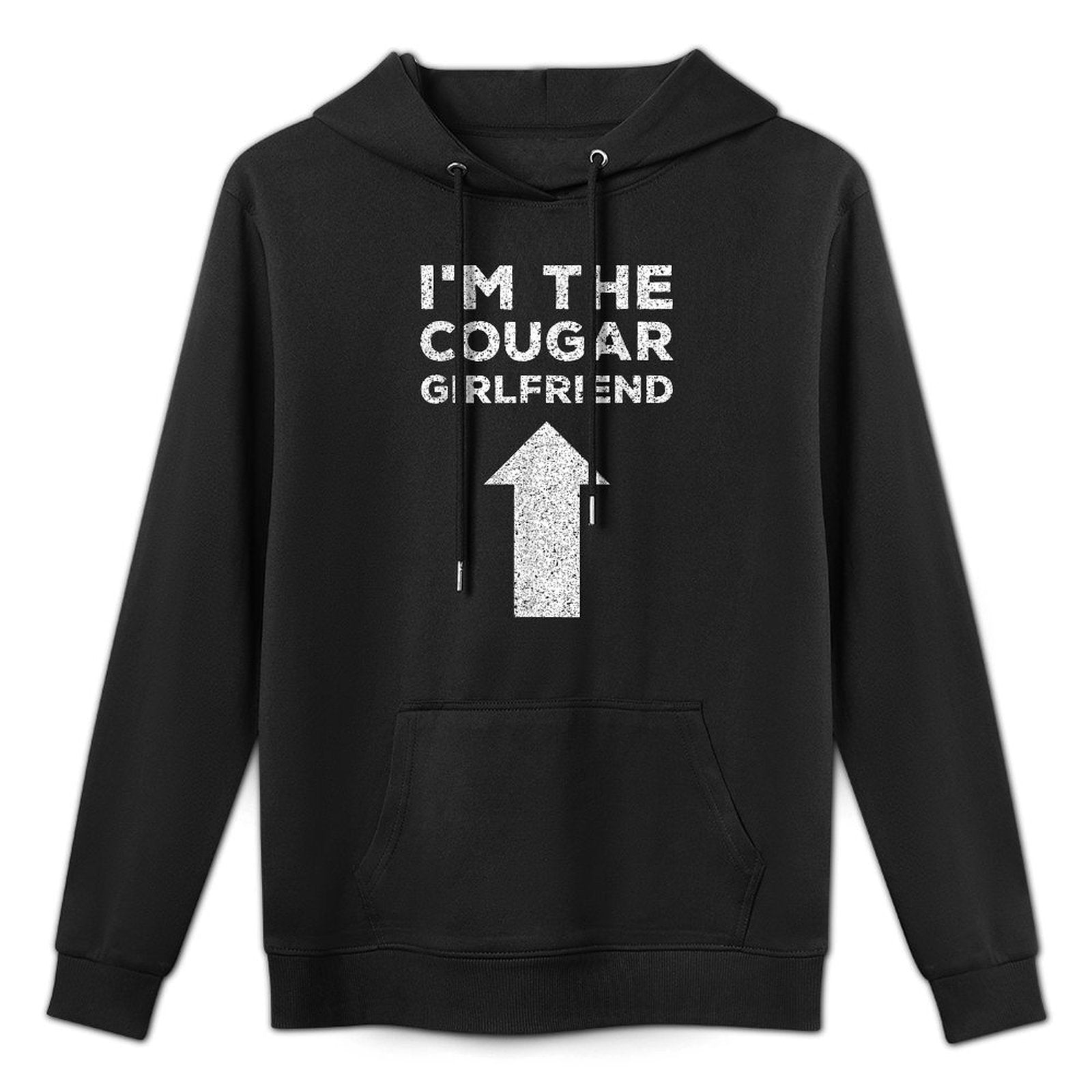Cougar Funny Saying Meme Im The Cougar Girlfriend Medium-Weight Fabric Hoodie