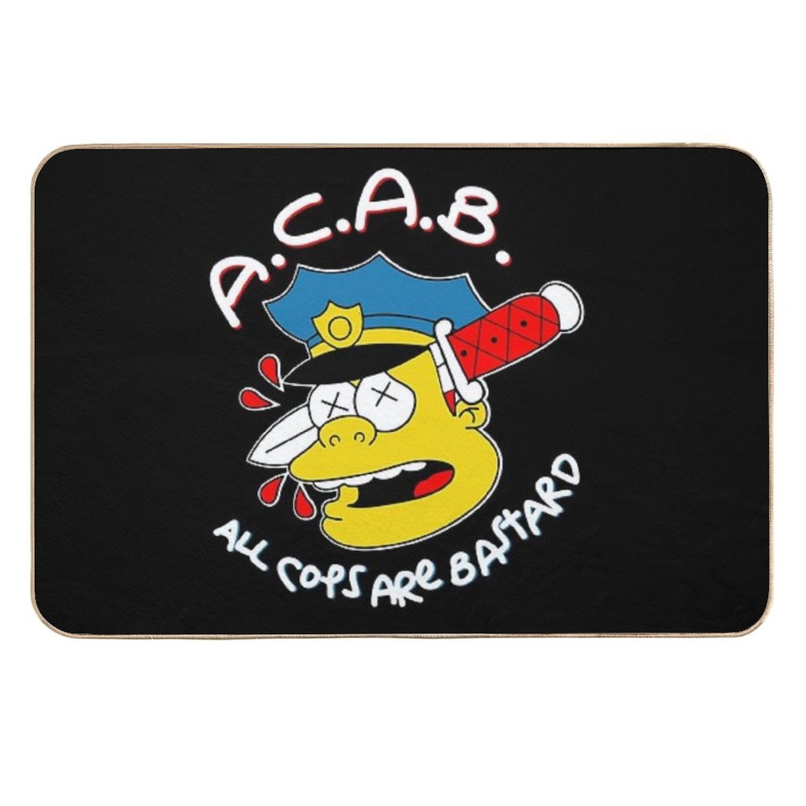 All Cops Are Bastards  Eco-Friendly Bath Mat