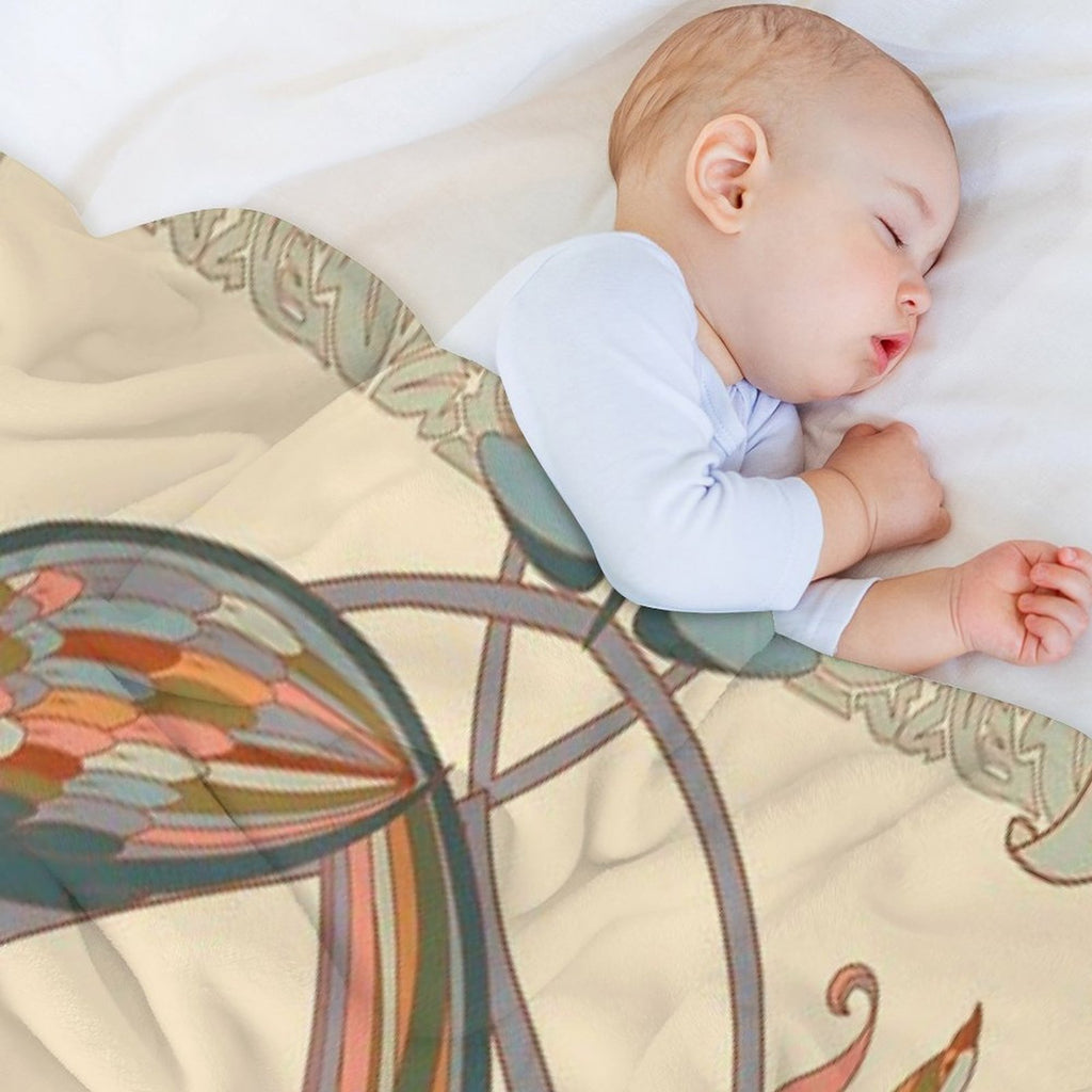 Art Nouveau Quick-dry Throw Blanket