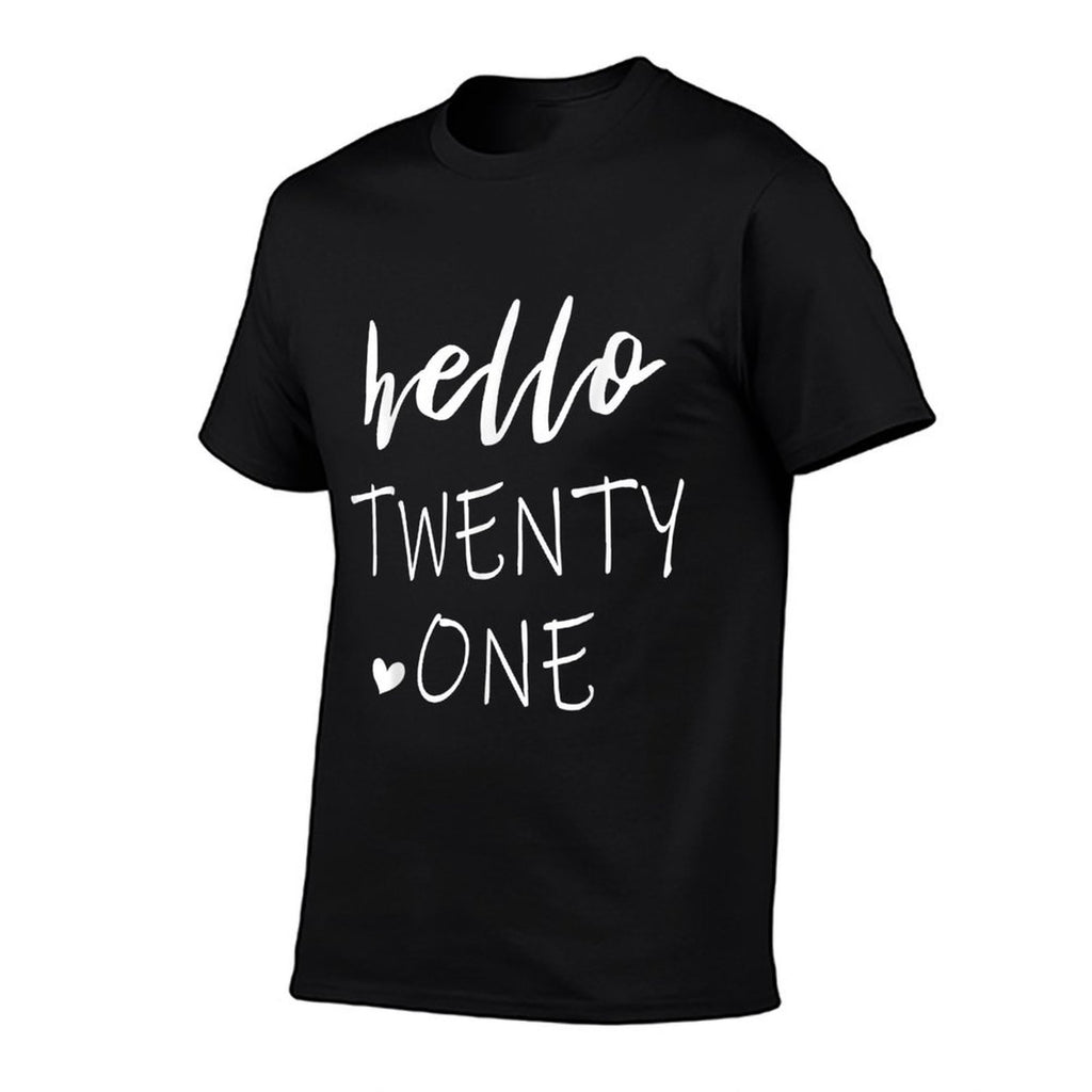 Hello 21 Twenty One Year Old 21st Birthday  Relaxed-fit T-Shirt