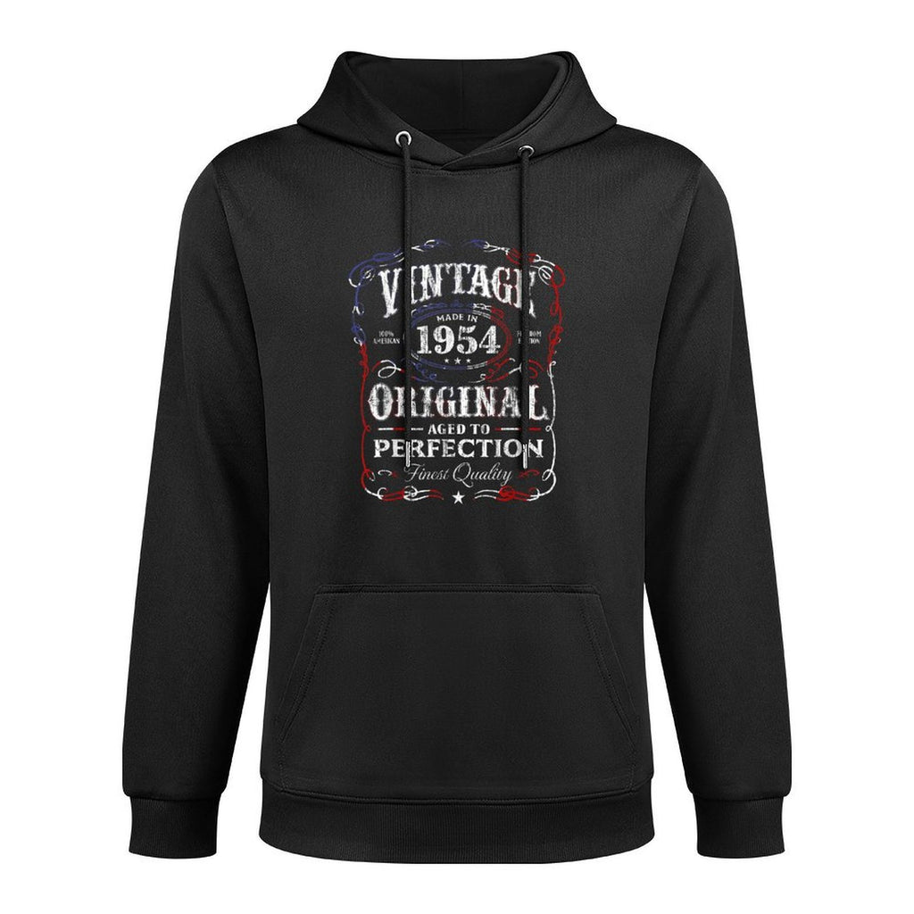 Vintage Made In 1954 64th Birthday Gift Cotton-Polyester Blend Hoodie