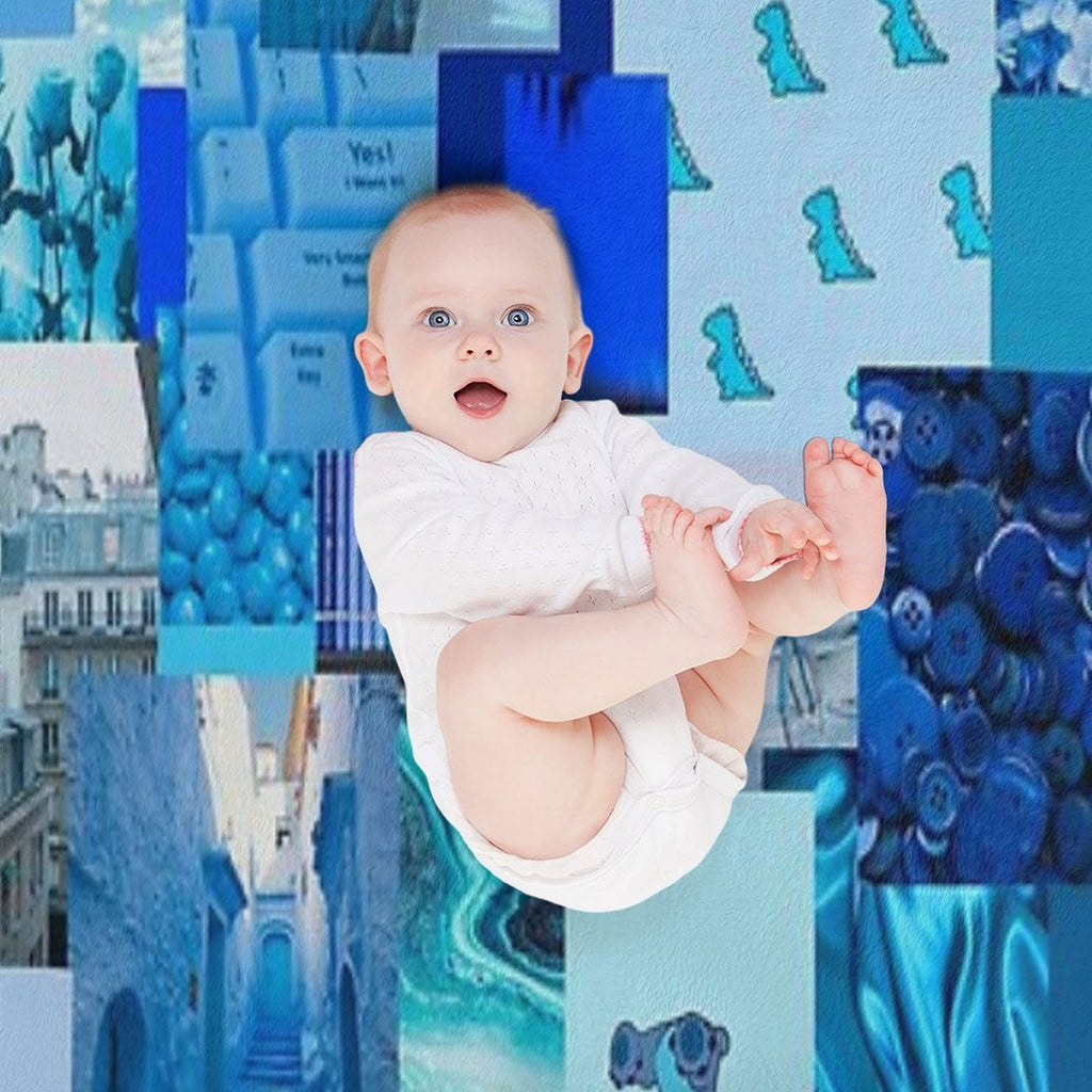 Blue Aesthetic Premium Throw Blanket