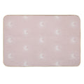 Boho Sun And Moon Pattern Bohemian Aesthetic In Muted Colors Pale Pink  Easy To Clean Bath Mat