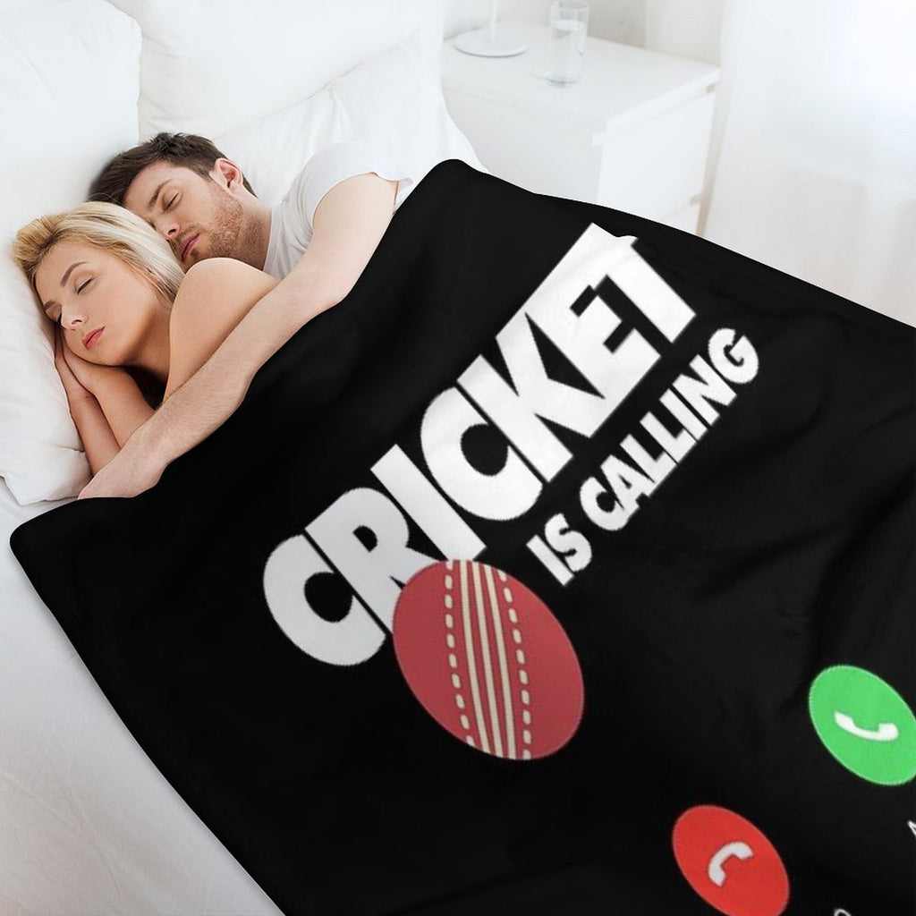Cricket Is Calling And I Must Go, Funny Sport Player Easy Care Throw Blanket