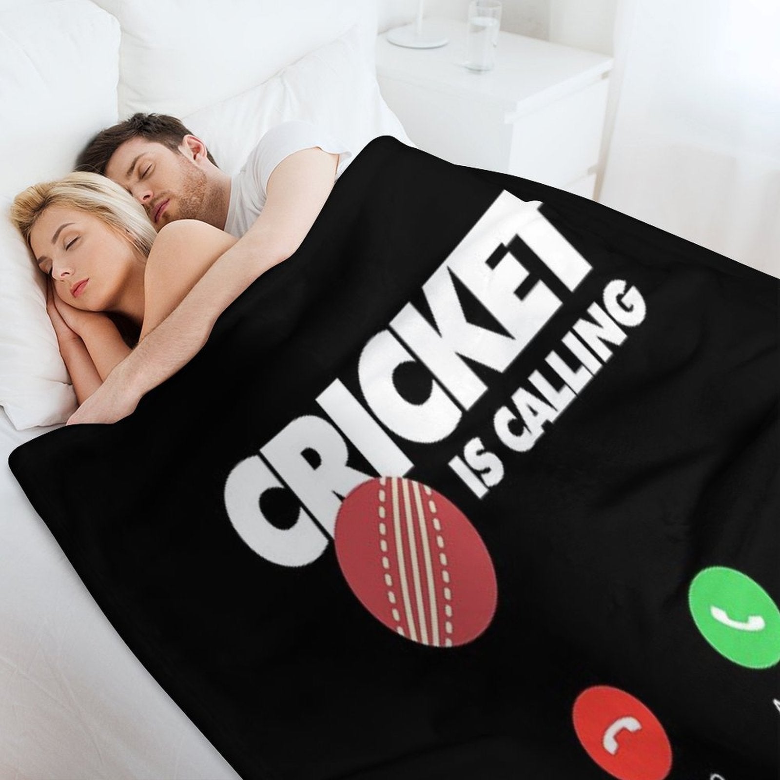 Cricket Is Calling And I Must Go, Funny Sport Player Easy Care Throw Blanket
