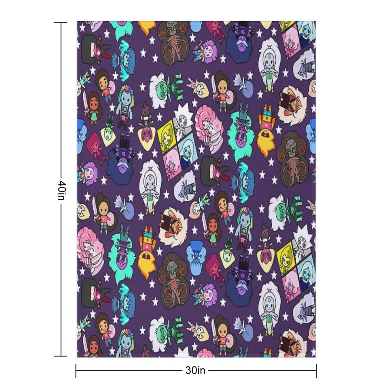 Crystal Gems Plush Throw Blanket