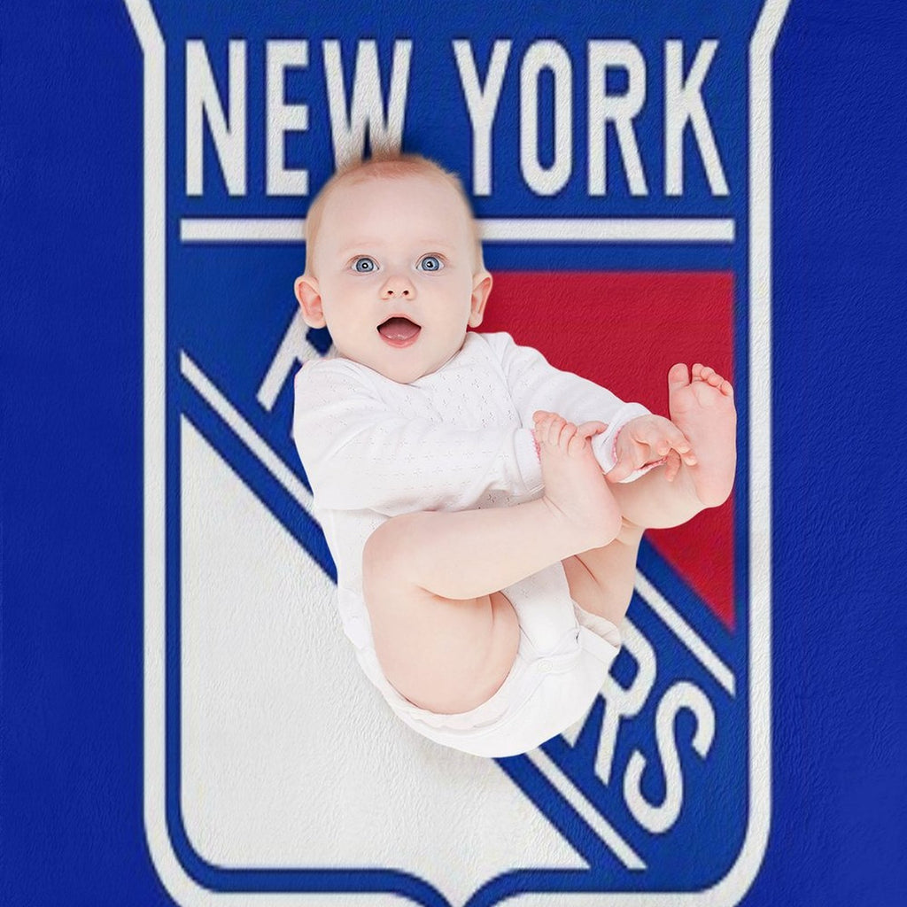 Rangers Logo Anti-pilling Throw Blanket