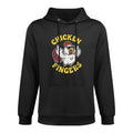 Angry Chicken Flipping Off Middle Fingers Pun Cluck Off Meme Layering Staple Hoodie
