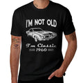 60th Birthday Ts For Men - Classic Car 1960  Heathered Texture T-Shirt