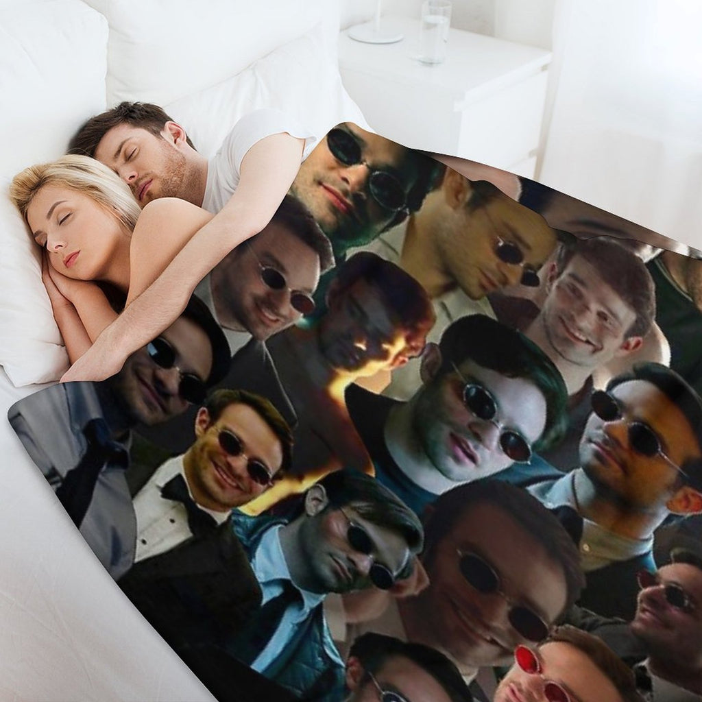 Devil Dare Photo Collage Comfort Throw Blanket