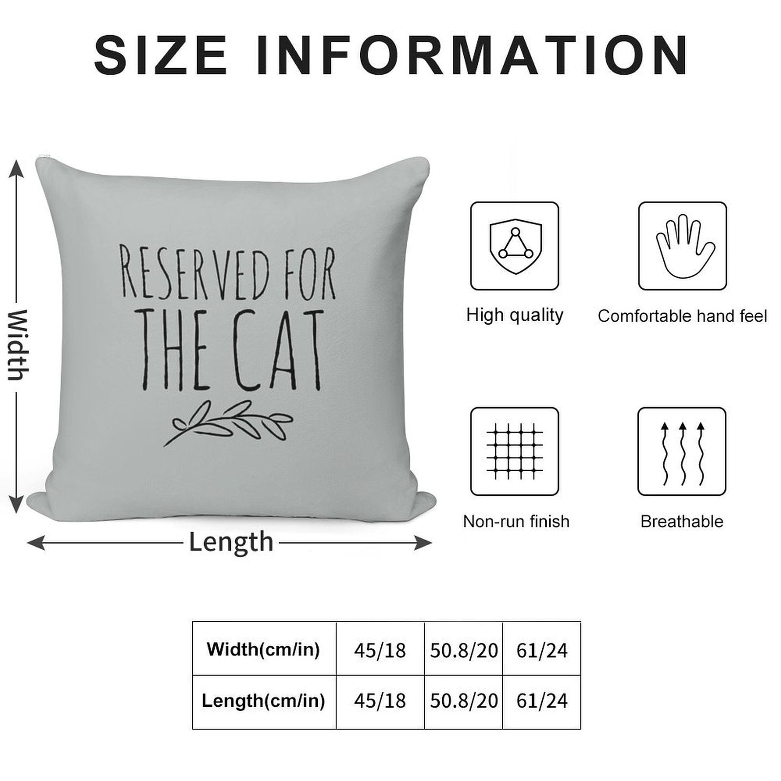 Reserved for The Cat Soft Ultra-Soft Texture Throw Pillow