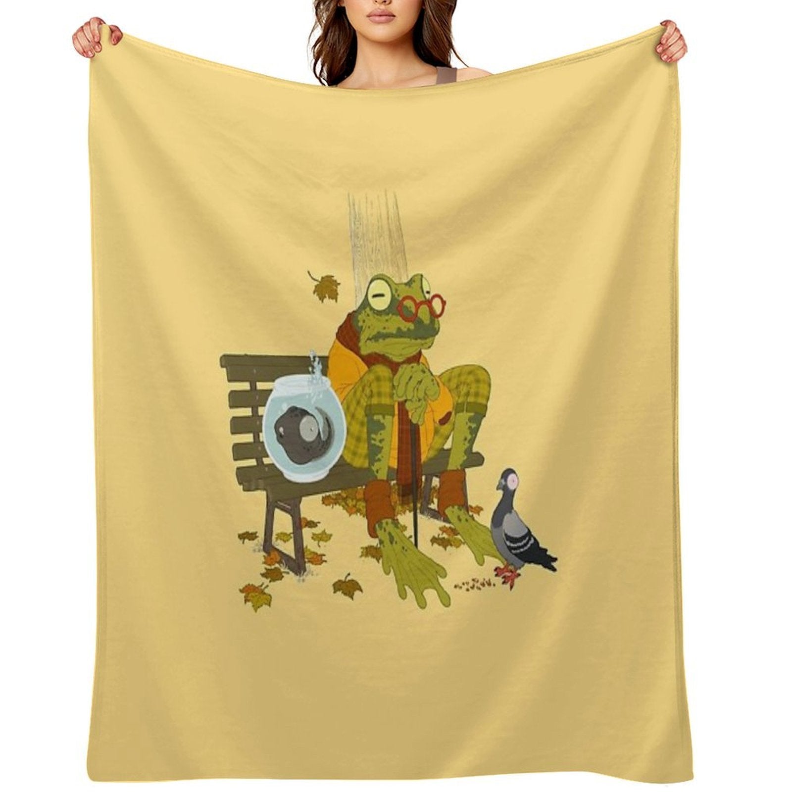 Day Out with Grandpa Travel-friendly Throw Blanket