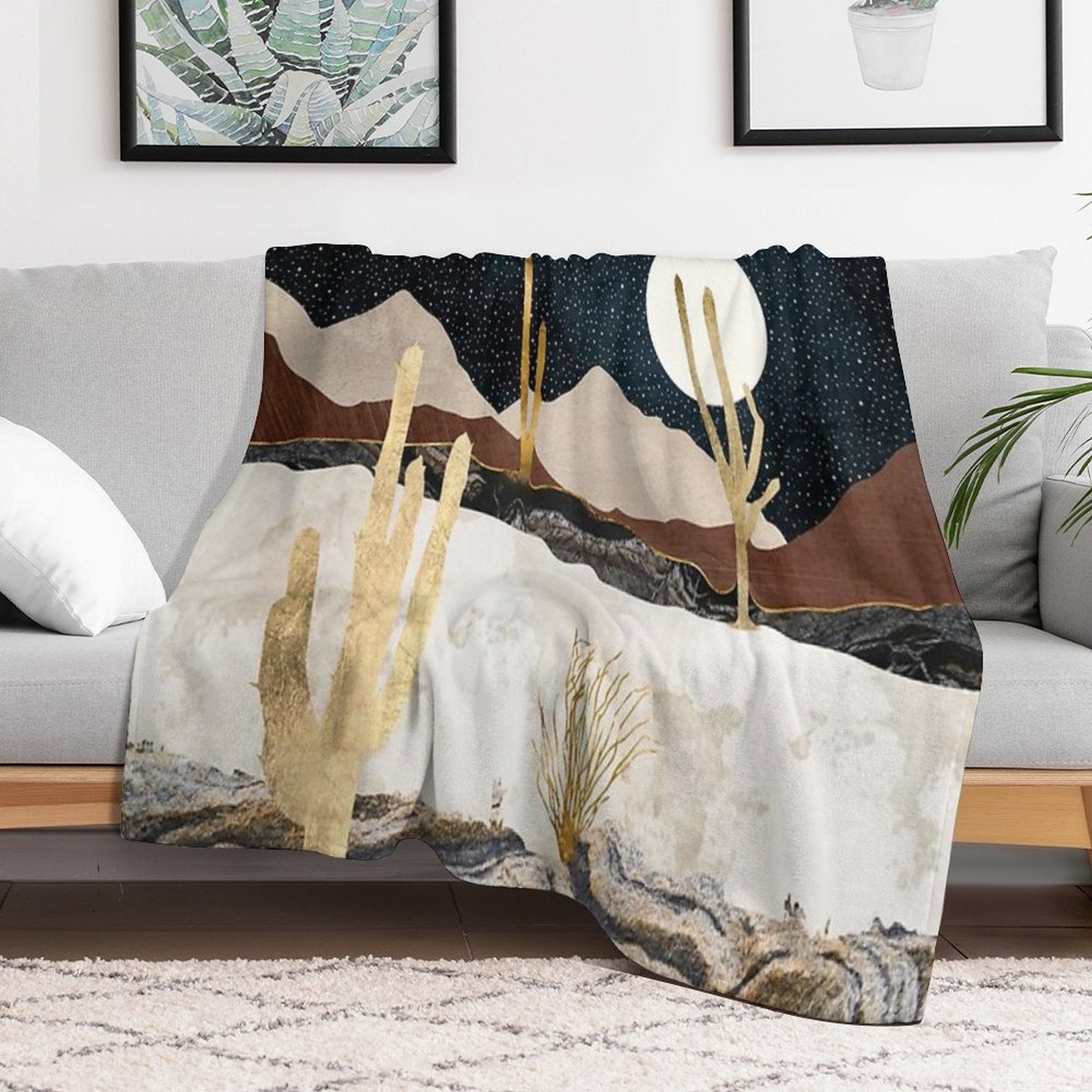 Desert View Quick-dry Throw Blanket