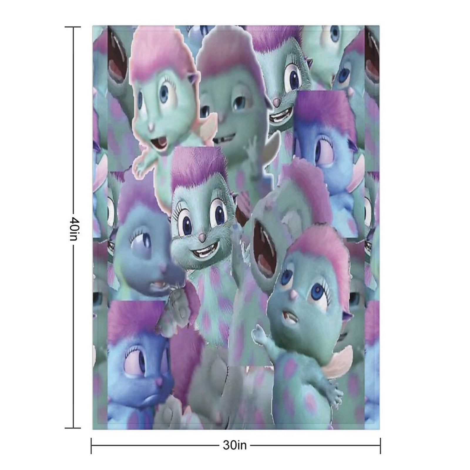 Bibble Collage Versatility Throw Blanket
