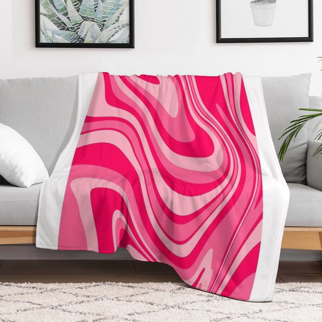 PINK PRINT Velvety-soft Throw Blanket