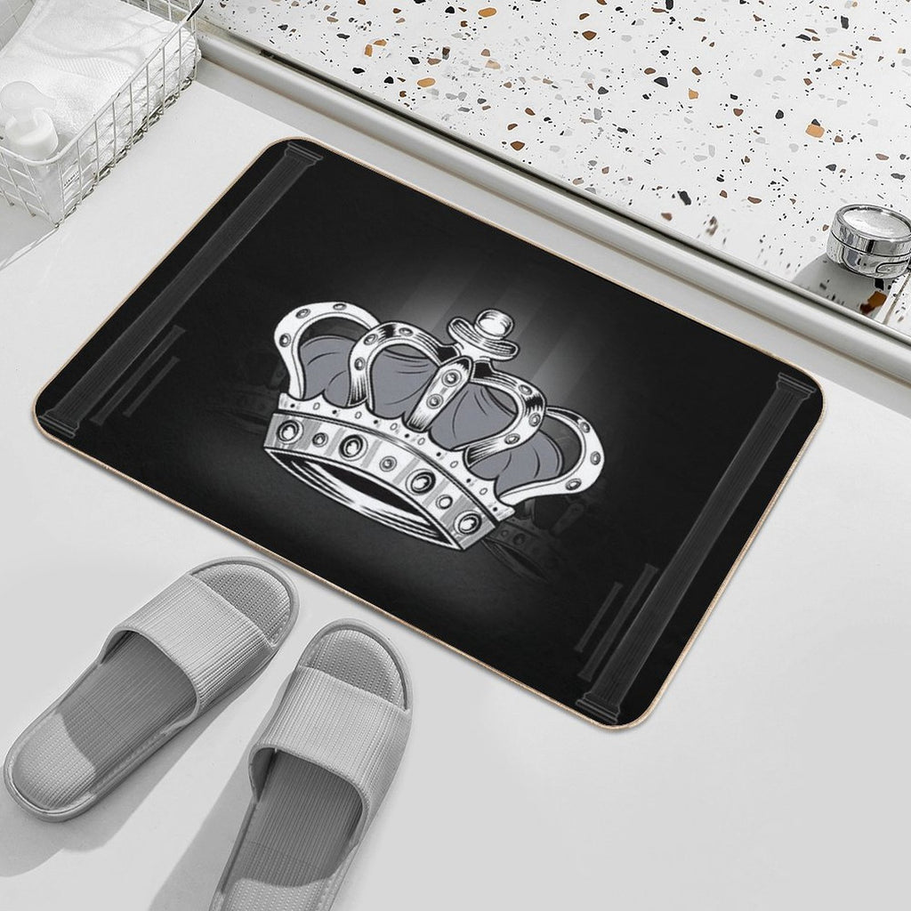 Crown - Grey 2  Fade-Resistant Bath Mat