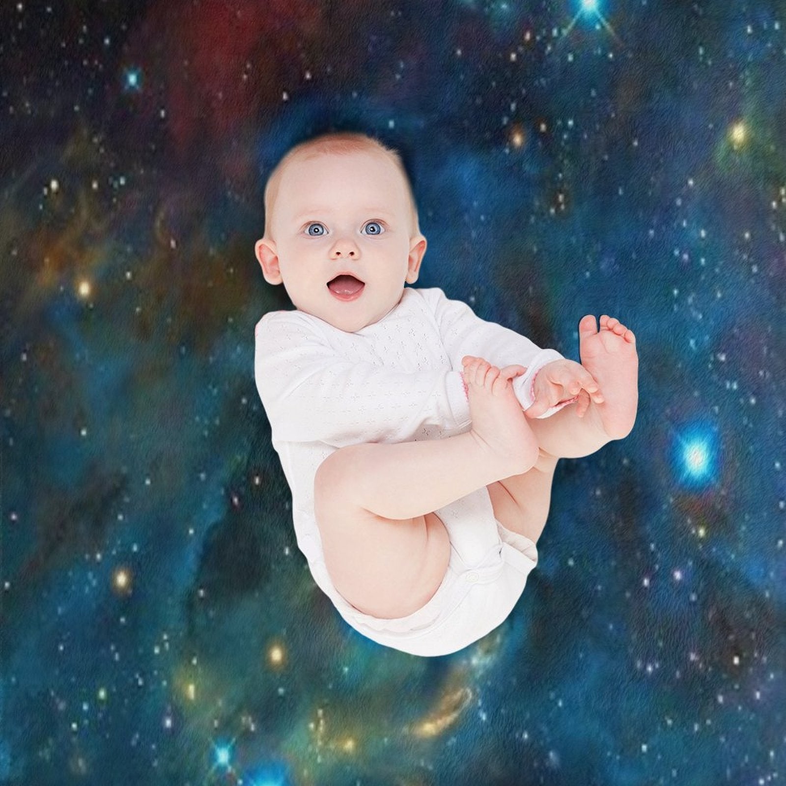 Galaxy Design Plush Throw Blanket