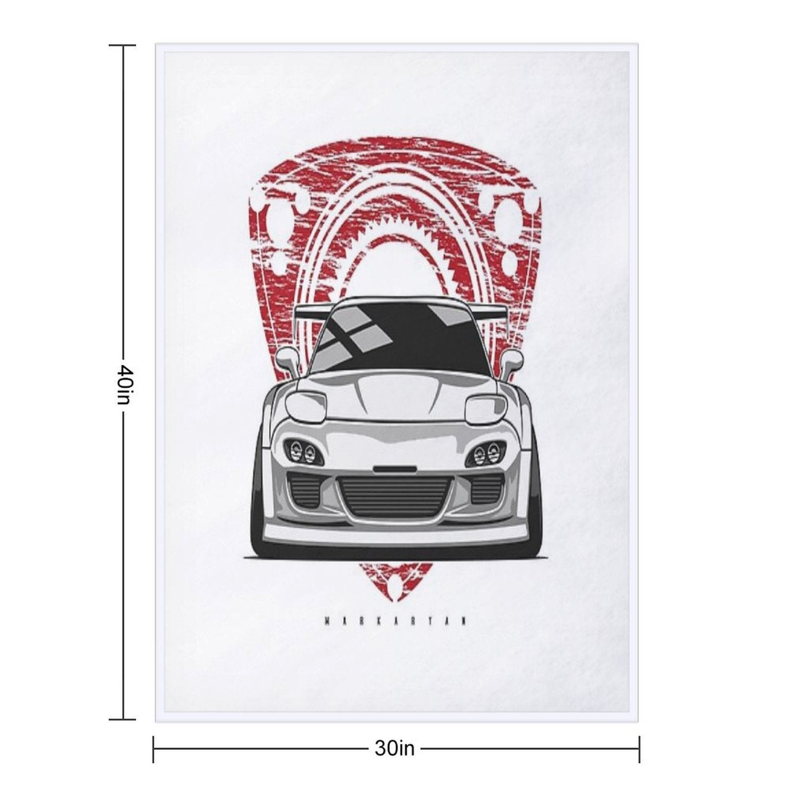 Rotary FD3S Premium Throw Blanket